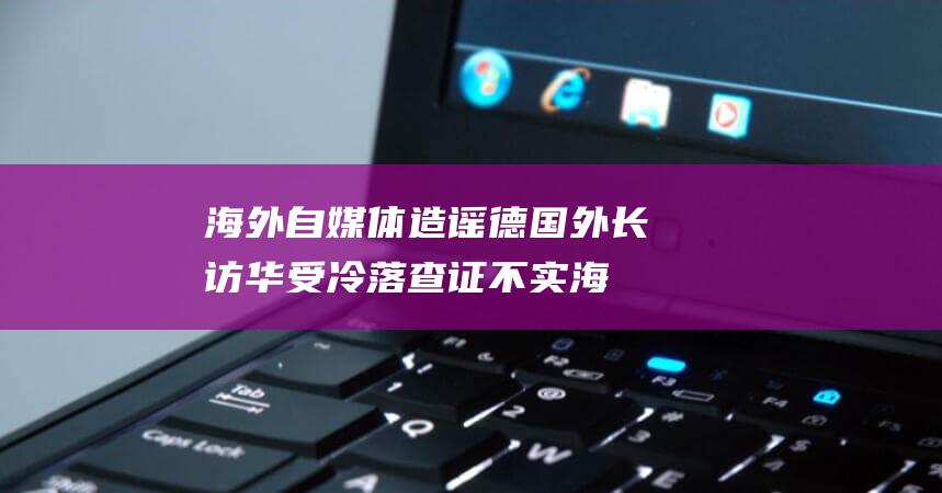 海外自媒体造谣德国外长访华受冷落 查证不实 (海外自媒体stone)