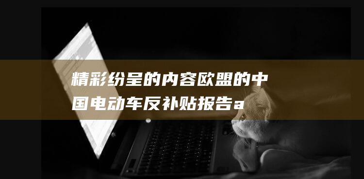 精彩纷呈的内容！ 欧盟的中国电动车反补贴报告 a href= a (精彩纷呈的内容有哪些)