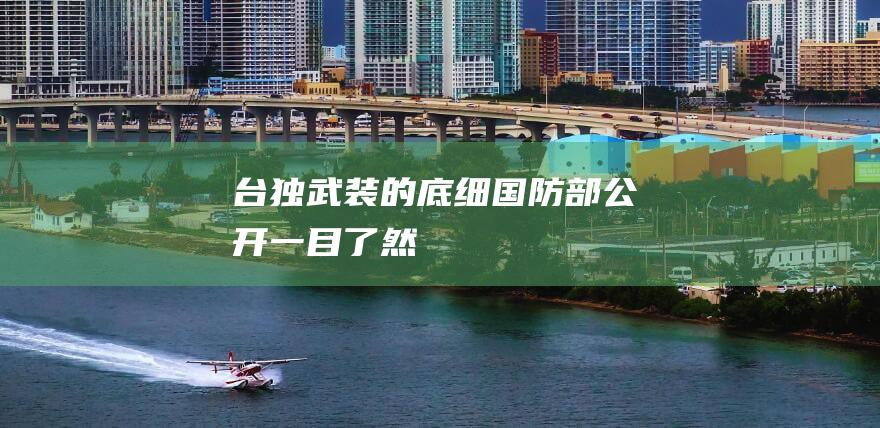 台独武装的底细 国防部公开 一目了然