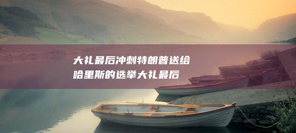 大礼 最后冲刺 特朗普送给哈里斯的选举 (大礼最后冲刺什么意思)