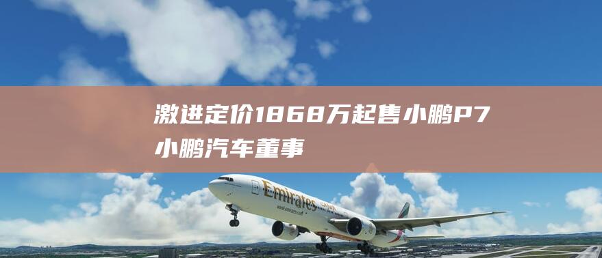 激进定价18.68万起售 小鹏P7 小鹏汽车董事长何小鹏称仍有利润空间 (激进定价策略)