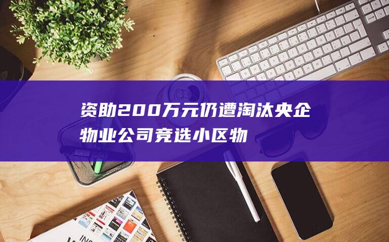 资助200万元仍遭淘汰 央企物业公司竞选小区物业 不敌对手 (资助183人)