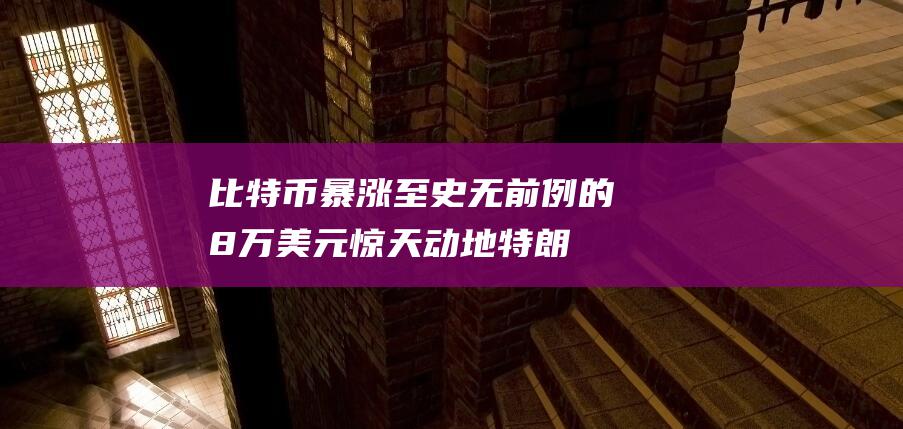 比特币暴涨至史无前例的8万美元 惊天动地！特朗普当选总统 (比特币暴涨至3.8万)