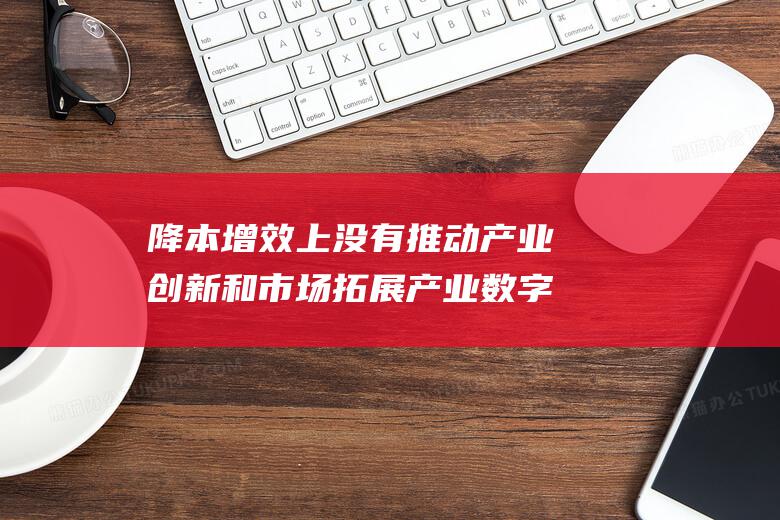 降本增效上 没有推动产业创新和市场拓展 产业数字化进展缓慢 目前的产业数字化大多停留在改进运营效益 (降本增效没有做好的表达)
