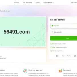 56491.com Premium domain name trading - 56491.com Buy and sell domain names at a fixed price- Dn.com domain name trading platform