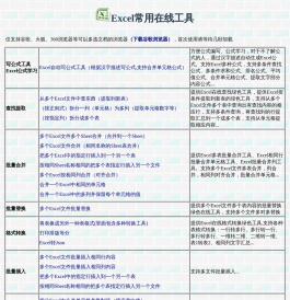 Excel表格批量自动处理文档在线工具站