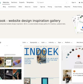 Landbook - website design inspiration gallery