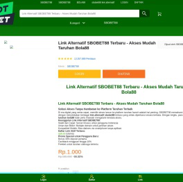 Link Alternatif SBOBET88 Terbaru - Akses Mudah Taruhan Bola88