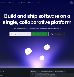 GitHub · Build and ship software on a single, collaborative platform · GitHub