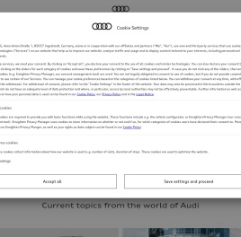 Audi.com – the international Audi website