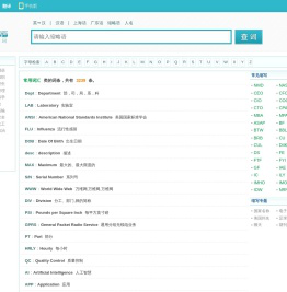 缩略词_英语缩略词_常用词汇的缩略词_海词缩略语词典 - Dict.CN 海词